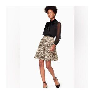 Kate Spade Leopard Mini Skirt - Size 10
